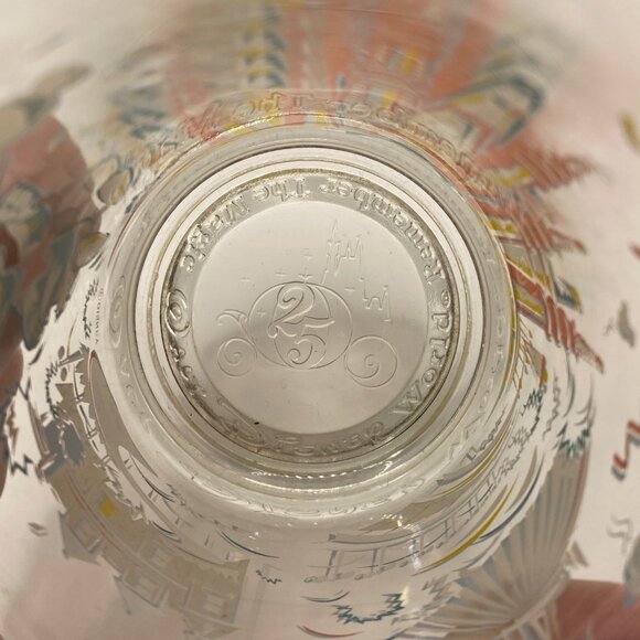 Walt Disney World 25th Anniversary Glass Donald Duck Castle 1996 Promo Cup - Picture 9 of 10